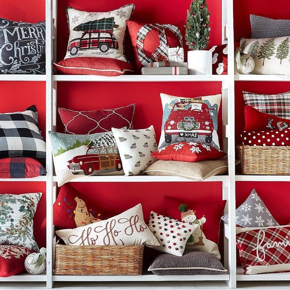 New Pottery Barn Christmas Melting Snowman Crewel Embroidered Pillow Cover, 18” - Picture 10 of 13